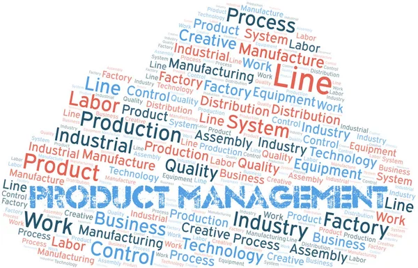 Gestión Productos Word Cloud Crear Solo Con Texto — Archivo Imágenes Vectoriales