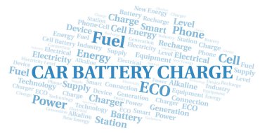 Araba aküsü yükleme kelime kelime bulutu sadece metin ile oluşturulur. 