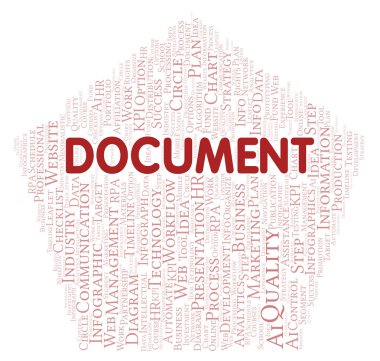 Belge tipografi kelime bulutu sadece metin ile oluşturulur.