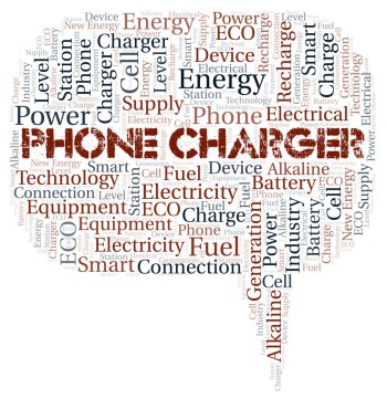 Telefon Şarj kelime bulutu sadece metin ile oluşturulur.