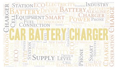 Araba Pili Şarj Yazıcı kelime bulutu Sadece metin ile oluşturulur. 