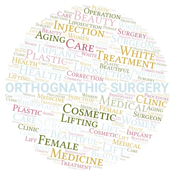 Orthognathic Surgery Typographie Nuage Mots Créer Avec Texte Seulement Type — Photo