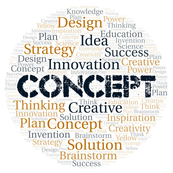 Concept Typography Word Cloud Create Text Only — Stock Photo, Image