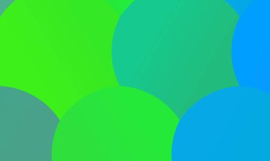 Özgün yeşil ve açık mavi arkaplan, dijital olarak oluşturuldu