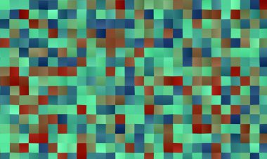 Özgün kırmızı, kahverengi ve mavi çokgen arkaplan, dijital olarak oluşturuldu