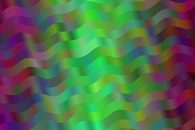 Güçlü yeşil ve morumsu dalgalar soyut vektör arkaplanı.