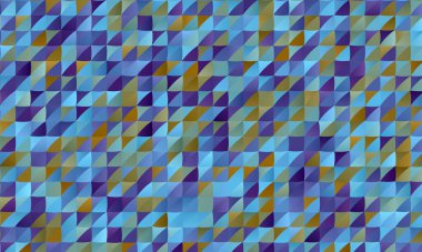 Güzel kahverengi ve mavi çokgen arkaplan, dijital olarak oluşturuldu