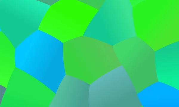 Fond Polygonal Vert Positif Bleu Clair Créé Numériquement — Image vectorielle