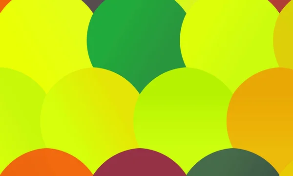 Желтый Зеленый Красный Круги Абстрактный Фон Отличная Иллюстрация Ваших Нужд — стоковый вектор