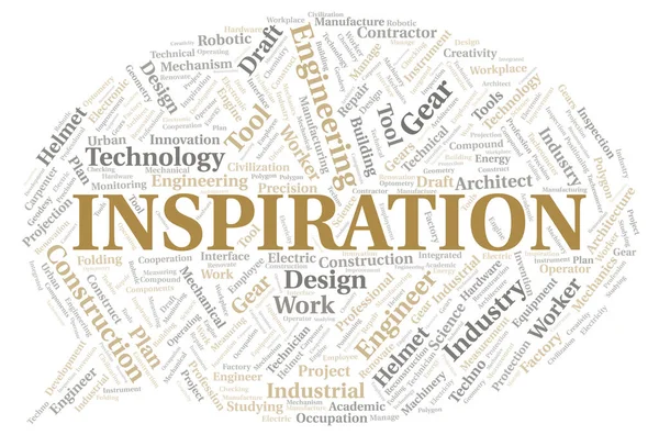 Inspiração Tipografia Nuvem Palavras Criar Apenas Com Texto — Fotografia de Stock