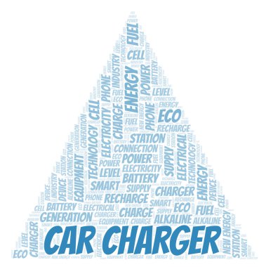Car Charger kelime kelime bulutu sadece metin ile oluşturulur.