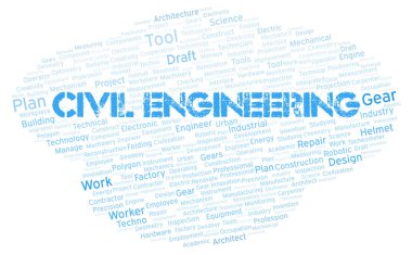 İnşaat Mühendisliği kelime kelime bulutu sadece metin ile oluşturulur