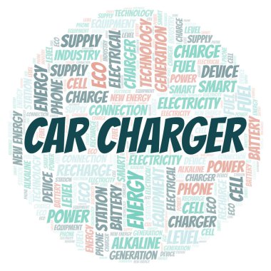 Car Charger kelime kelime bulutu sadece metin ile oluşturulur.