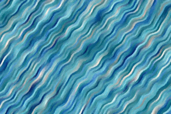 Mavi Dalgalar Impasto Soyut Boya Arkaplanı — Stok fotoğraf