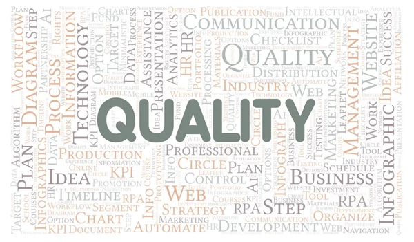 Quality Typography Word Cloud Create Text Only — Stock Photo, Image