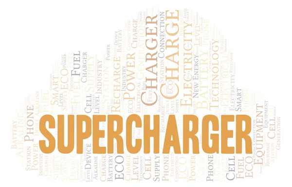 Süperşarj kelime kelime bulutu sadece metin ile oluşturulur.