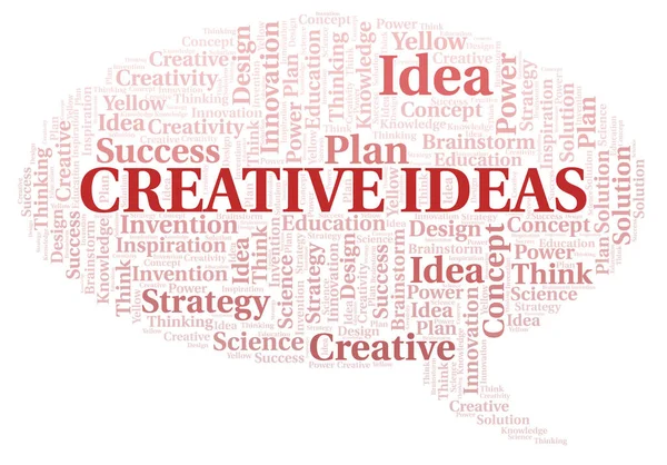 Ideas Creativas Tipografía Palabra Nube Crear Solo Con Texto —  Fotos de Stock