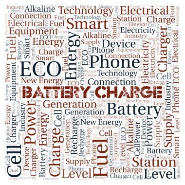 Pil Yükleme kelime bulutu sadece metin ile oluşturulur. 