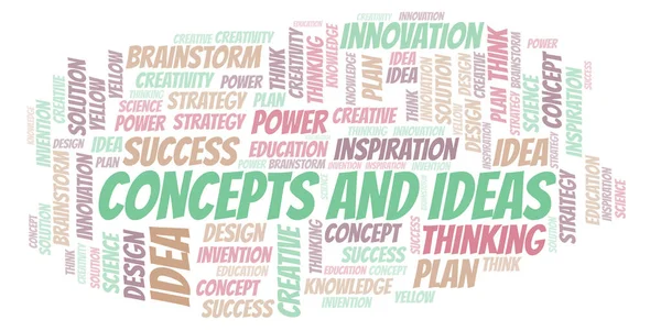 Concepts Ideas Typography Word Cloud Create Text Only — Stock Photo, Image