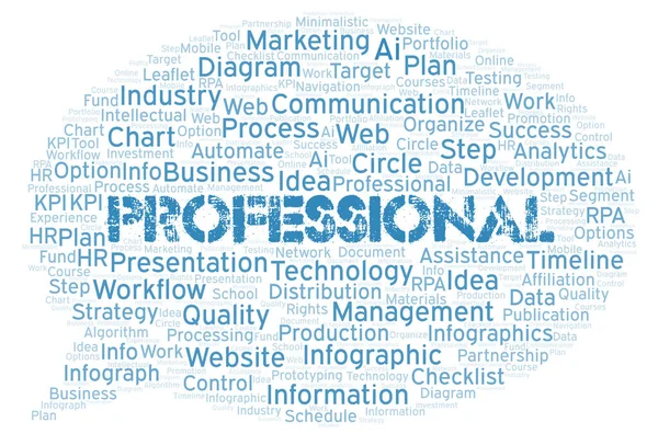 Professional typography word cloud create with text only.