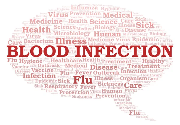 Infecção Sanguínea Tipografia Nuvem Palavras Criar Apenas Com Texto — Fotografia de Stock