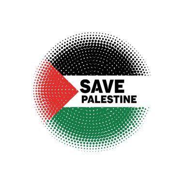 Palestine bayrak, vektör çizim