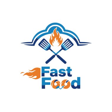 barbecue logo icon design vector