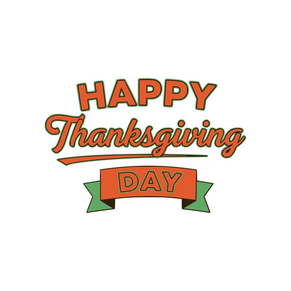 Şükran günün kutlu olsun. vektör harfi.