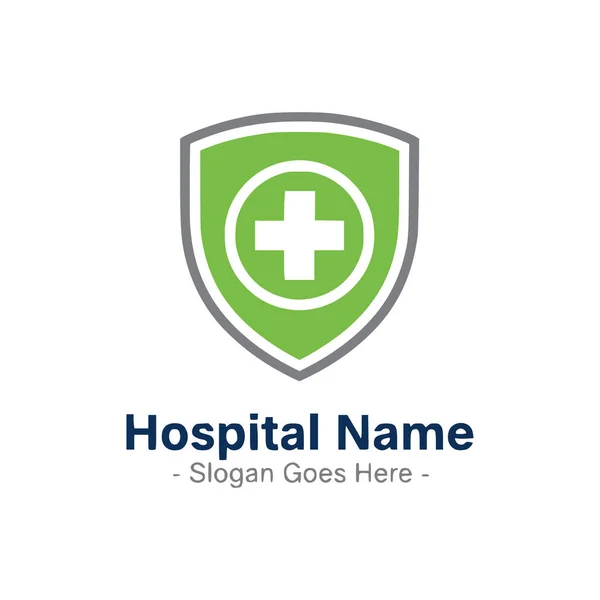 Hastane logosu tasarım vektörü. vektör logo şablonu