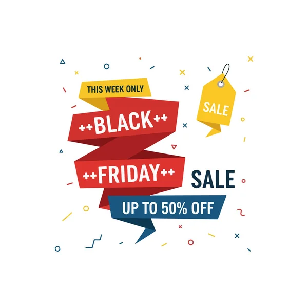 Kara Cuma afişi tasarımı. vektör illüstrasyonu