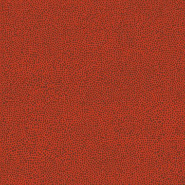 Avustralyalı yerli el turuncu arka planda kahverengi noktalı pürüzsüz vektör deseni çizdi