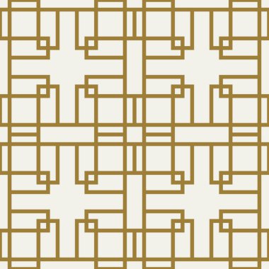 Geometrik Asya monokromu, geleneksel Kore ya da Çin motifi olan tipik çizgiler ve elementler içeren tek renkli vektör deseni.