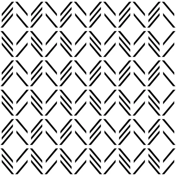 Scandinavische Moderne Folk Naadloze Monochrome Vector Patroon Met Pijlen Lijnen — Stockvector