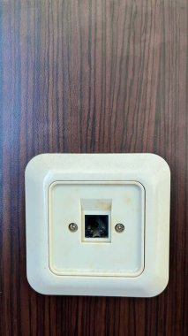 Beyaz Tekli RJ45 Ethernet Ağ Duvarı Jack Plakası