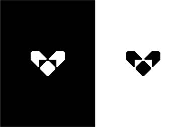 Modern V harfi büyümesi veya V ok konsept vektör simgesi