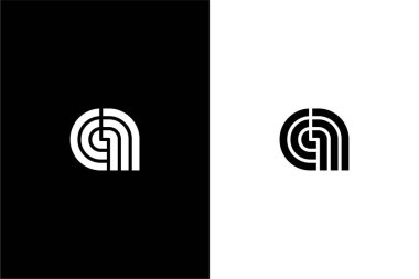 Modern Harf A1or harfi 1A logo konsept vektör simgesi