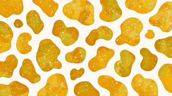 Beyaz Arkaplanda Parlak Doku, Modern Sanatsal Organik Şekiller, Kumaş, Duvar Kağıdı ve Dijital Sanat İçin Kusursuz Tasarım ile Soyut Yeşil Blok Deseni