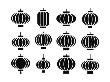 Geleneksel Asma Fener Simgeleri Ay Yeni Yılı Koleksiyonu, Festival Dekorasyonu, Kültürel Tasarım, Bayram Grafikleri ve Etkinlikleri