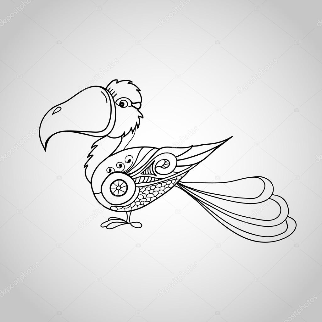 Vector illustration of abstract bird
