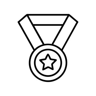 Yıldız, basit bir çizgi sanatı olan madalya ikonu kazanmak