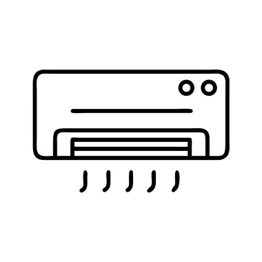 Soğutma ve iklim kontrolü için klima simgesi