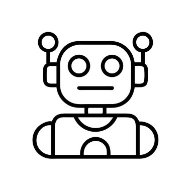 Robot avatar simgesi, yapay zeka kavramı