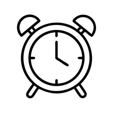 Alarm saat simgesi; zaman yönetimi ve zamanlama kavramı