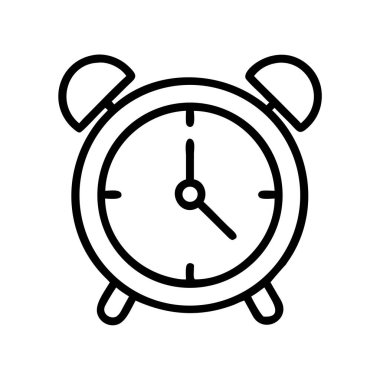 Alarm saat simgesi zaman yönetimi ve aciliyeti gösterir