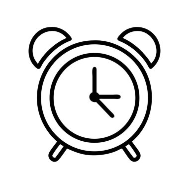 Alarm saat simgesinin ana hatları zaman yönetimi simgesi