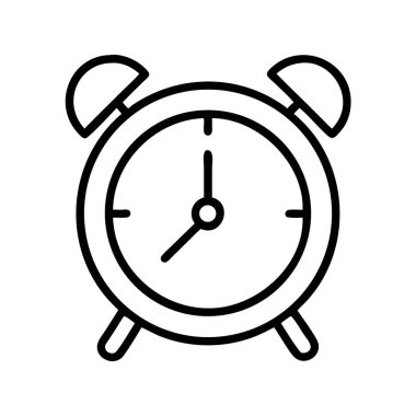 Alarm saat simgesi basit tasarım zamanı yönetimi