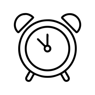 Alarm saati basit ana hatlı resimleme grafiği