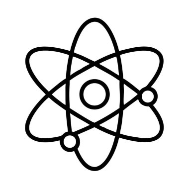 Fizik kimyası için atom bilim yapısı sembolü