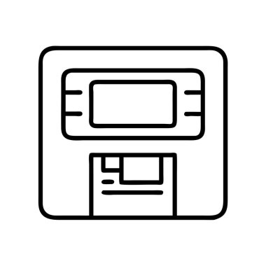 Vintage veri depolamayı temsil eden disket simgesi