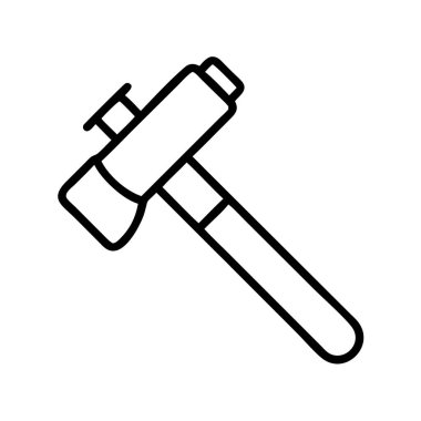 Ağır çekiç ya da çekicin temiz ve ölçeklenebilir bir tasviri. Çeşitli tasarım projelerinde el emeği, onarım, inşaat ve yıkım görevlerini temsil etmek için ideal.